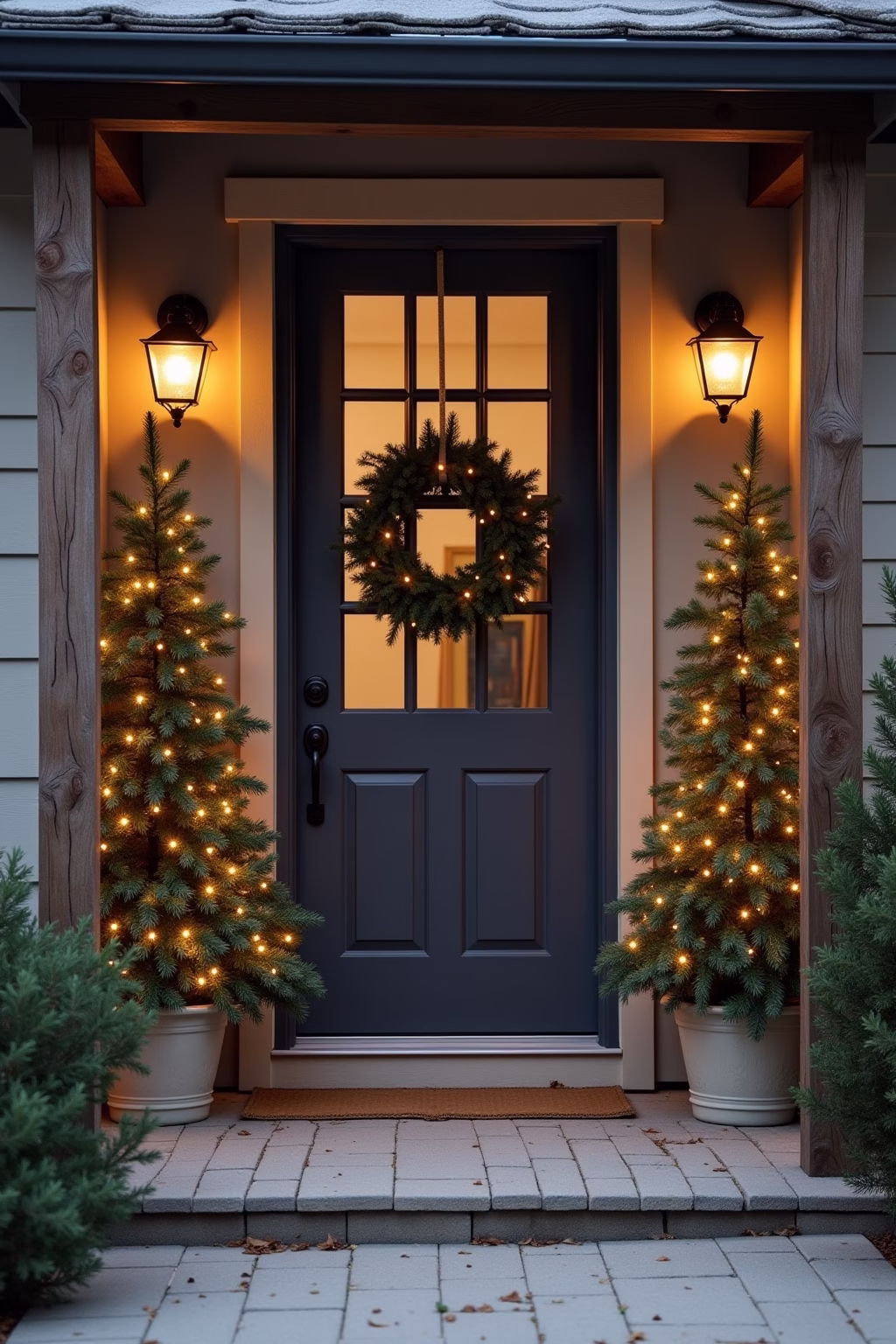 8 Adventsdeko Ideen für den Eingang im Freien 22 adventsdeko draussen eingang outline 3