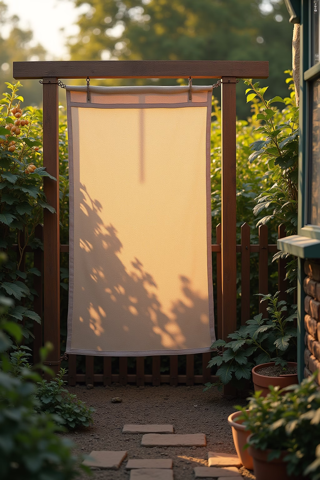 kreativer sichtschutz garten selber bauen outline 5