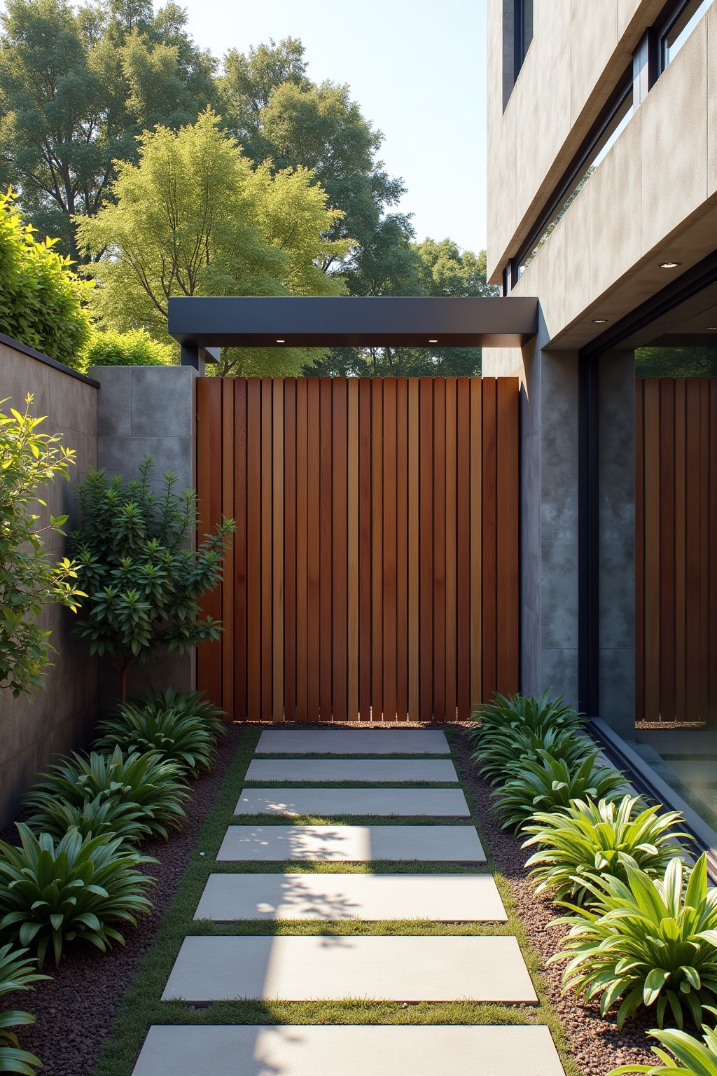 modern sichtschutz garten outline 1