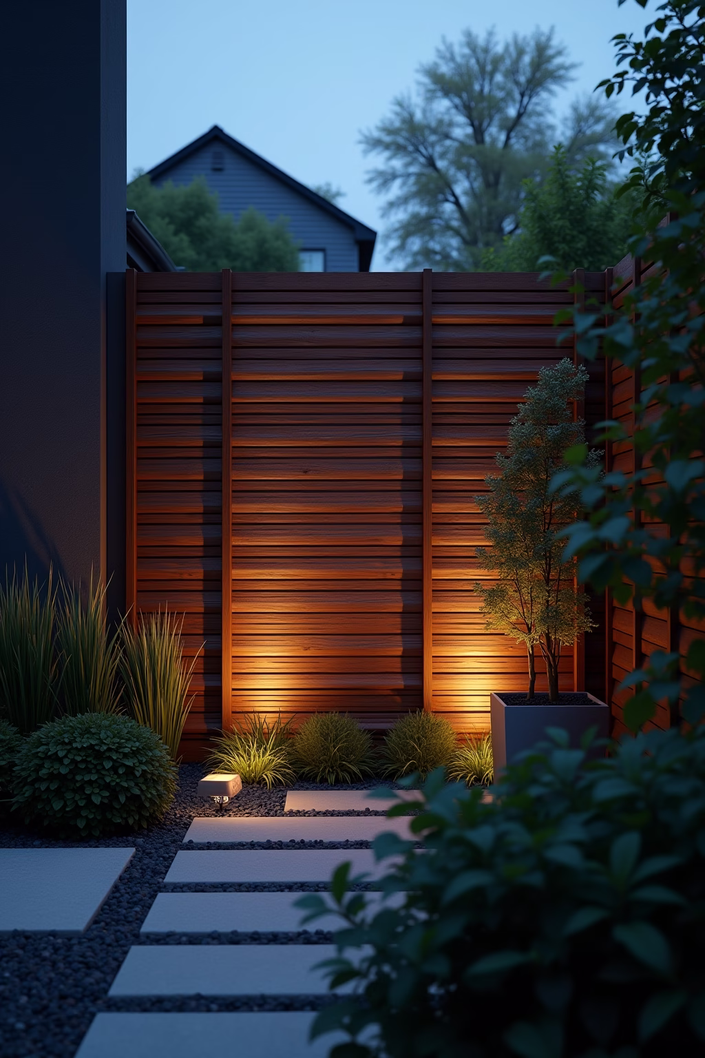 modern sichtschutz garten outline 5