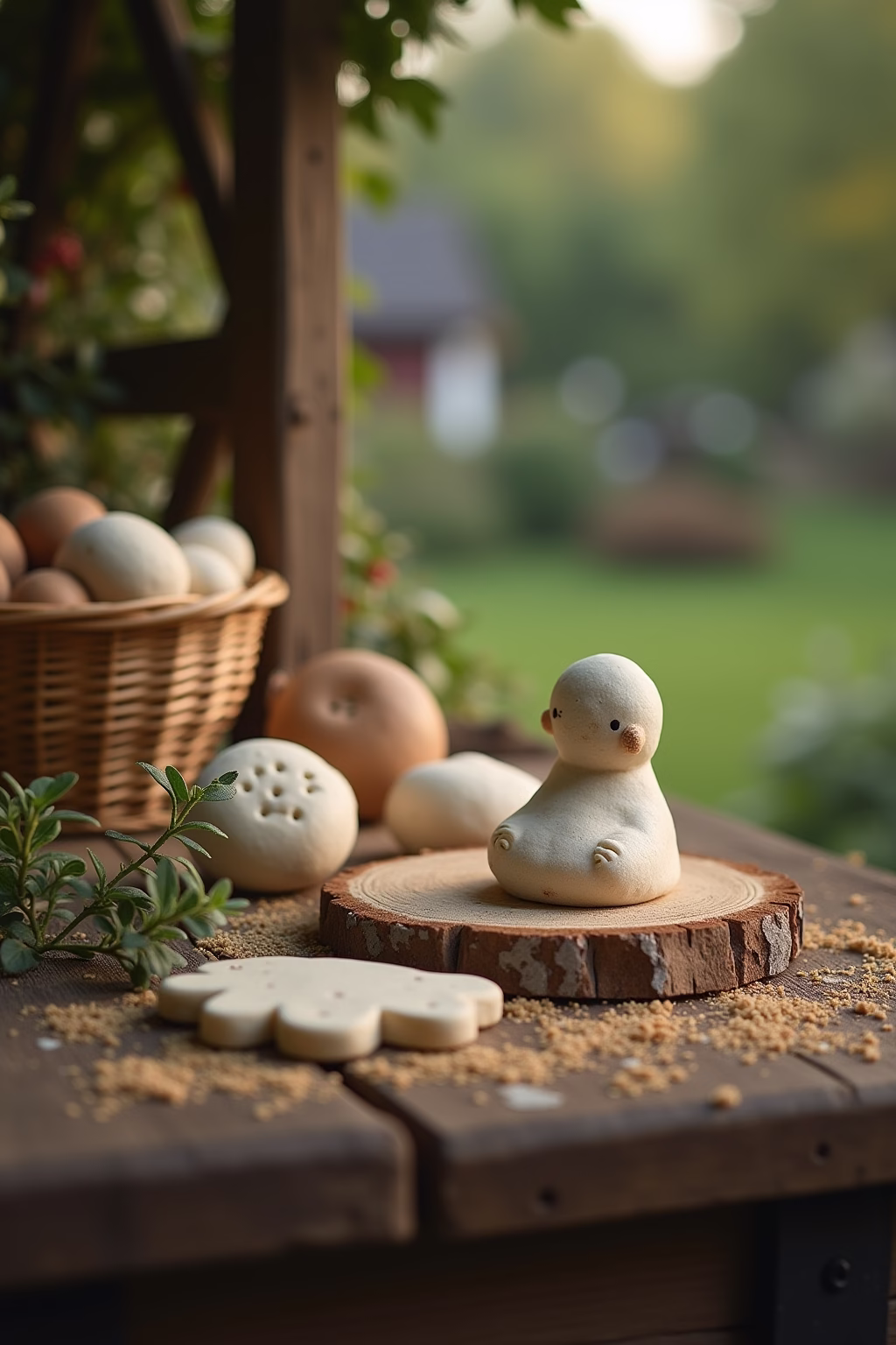 salzteig ideen garten outline 1