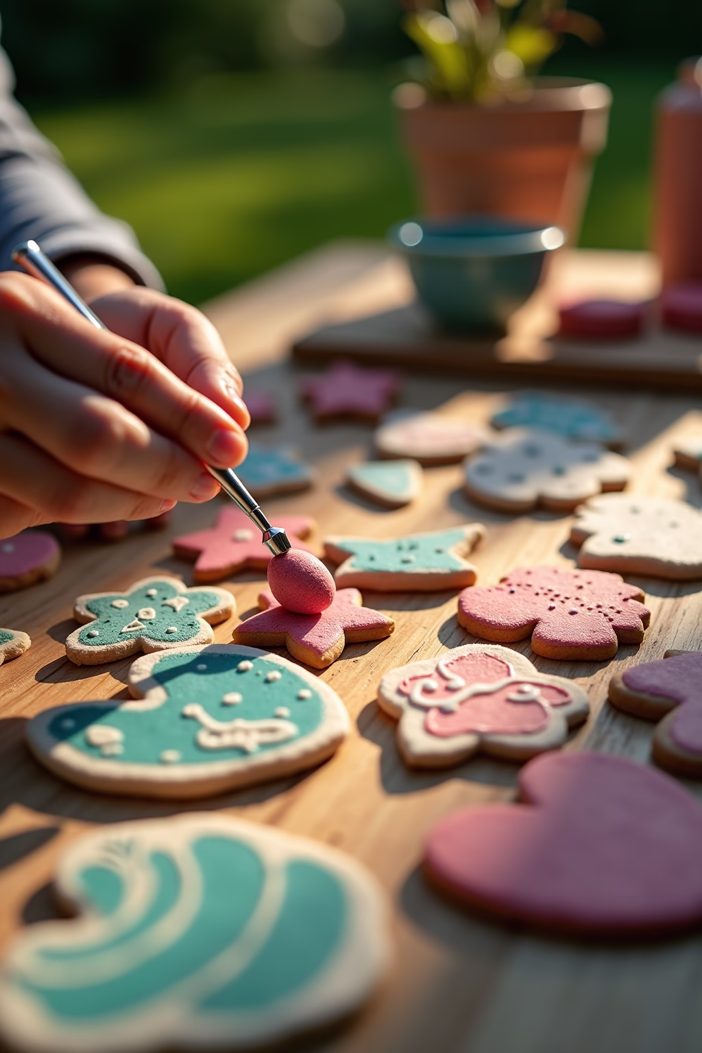 salzteig ideen garten outline 7