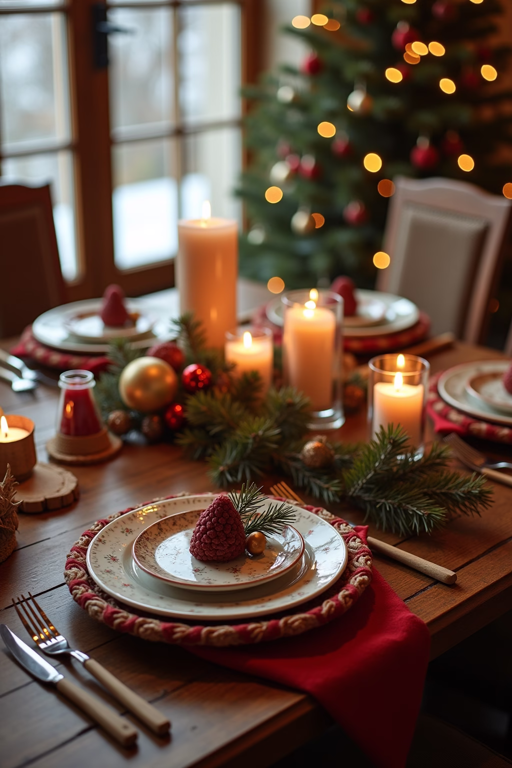 tisch deko weihnachten outline 6