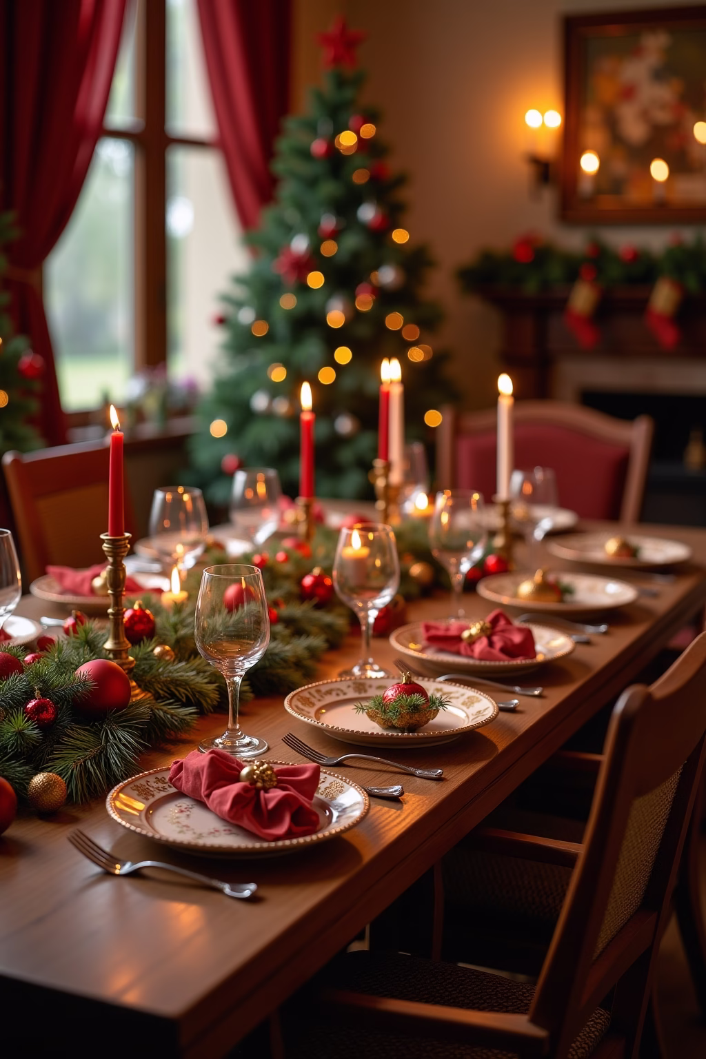 tisch deko weihnachten outline 8