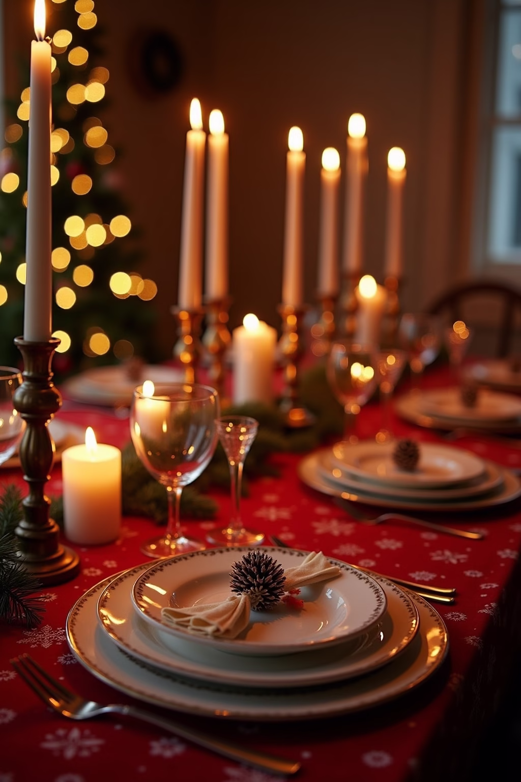 tischdecke weihnachten outline 1