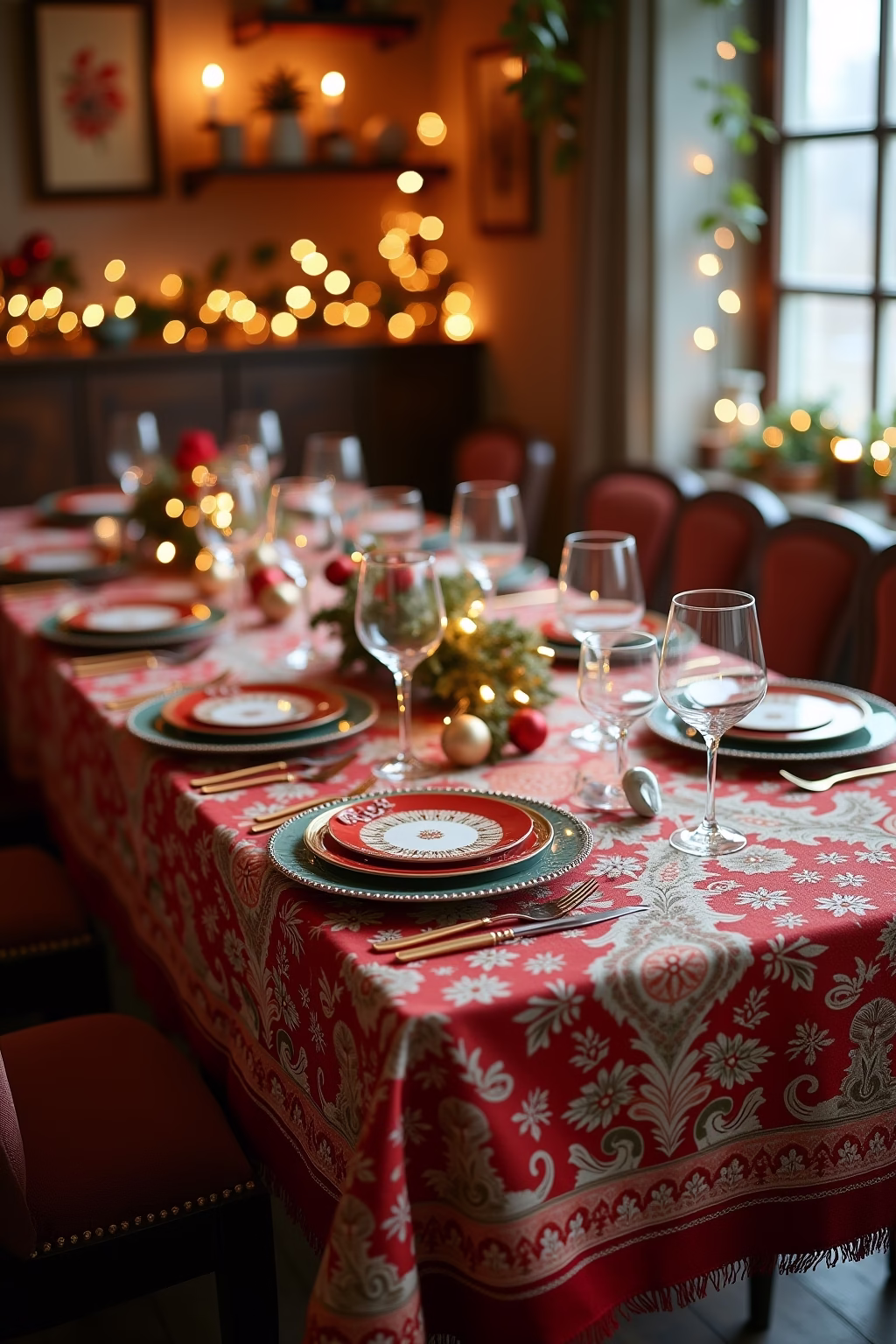 tischdecke weihnachten outline 2