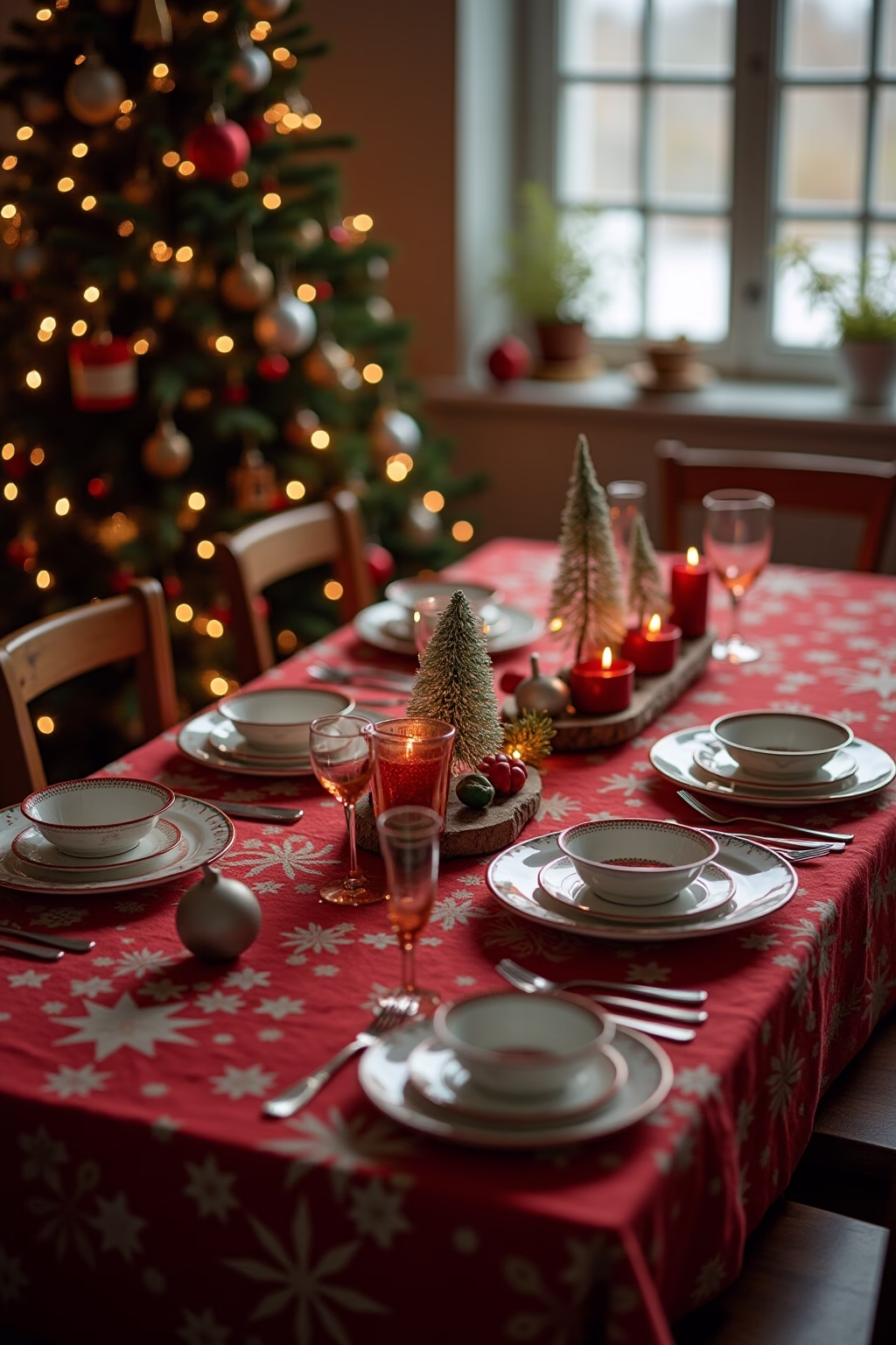 tischdecke weihnachten outline 3