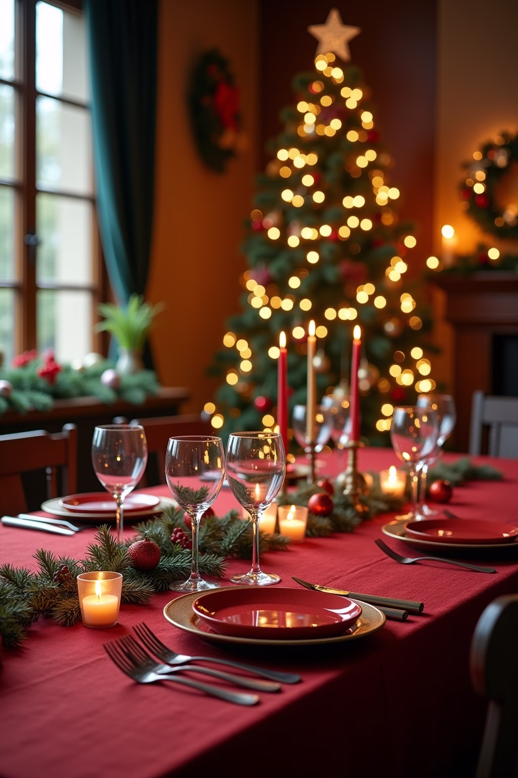 tischdecke weihnachten outline 4