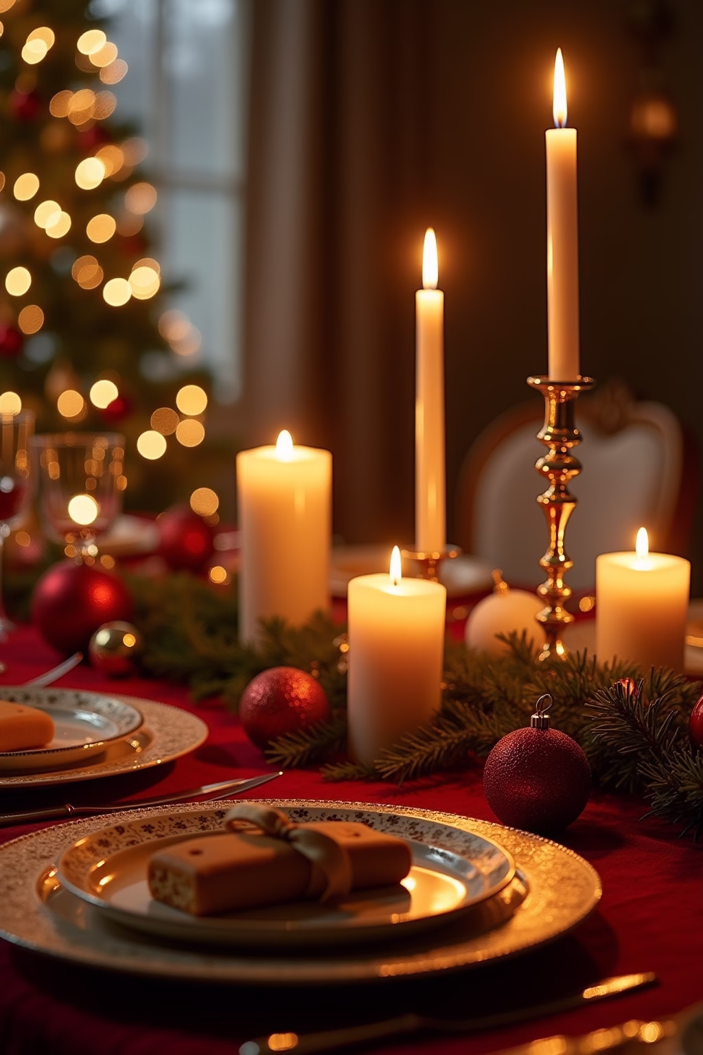 weihnachtliche tischdeko outline 1