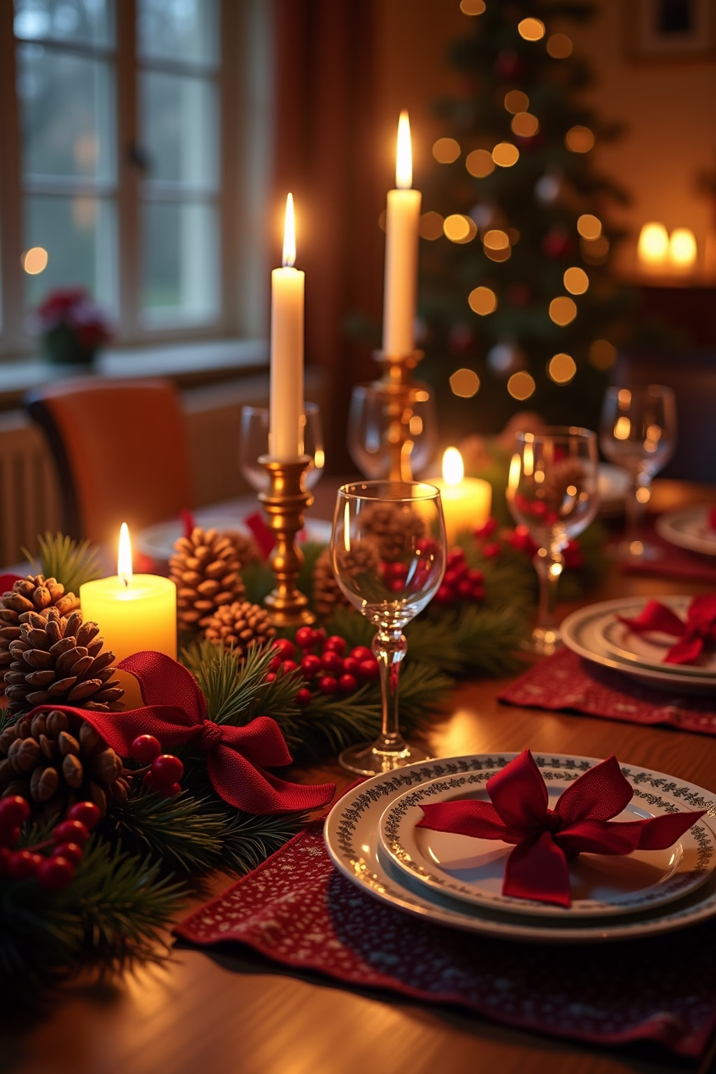 weihnachtliche tischdeko outline 3