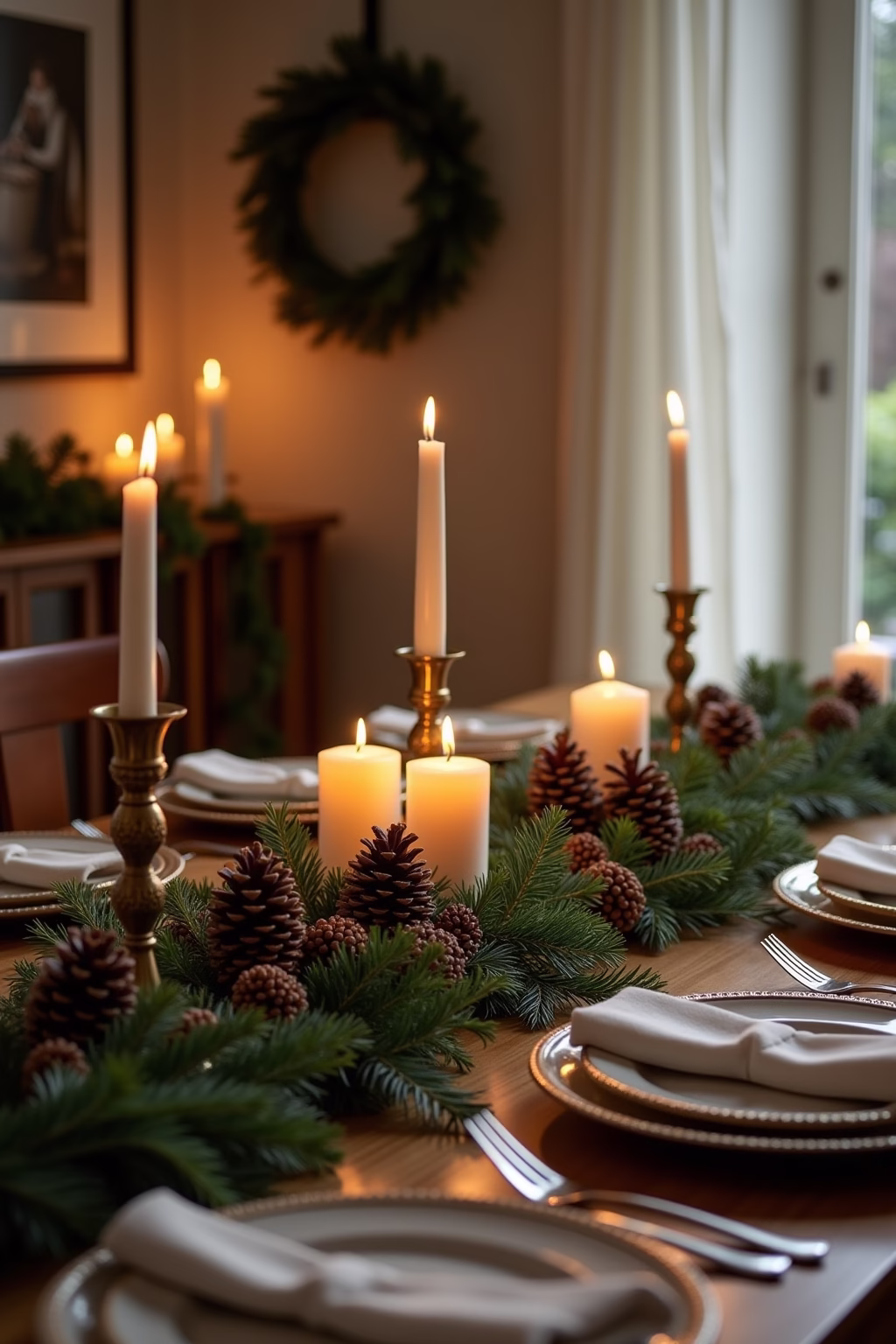 weihnachtliche tischdeko outline 4