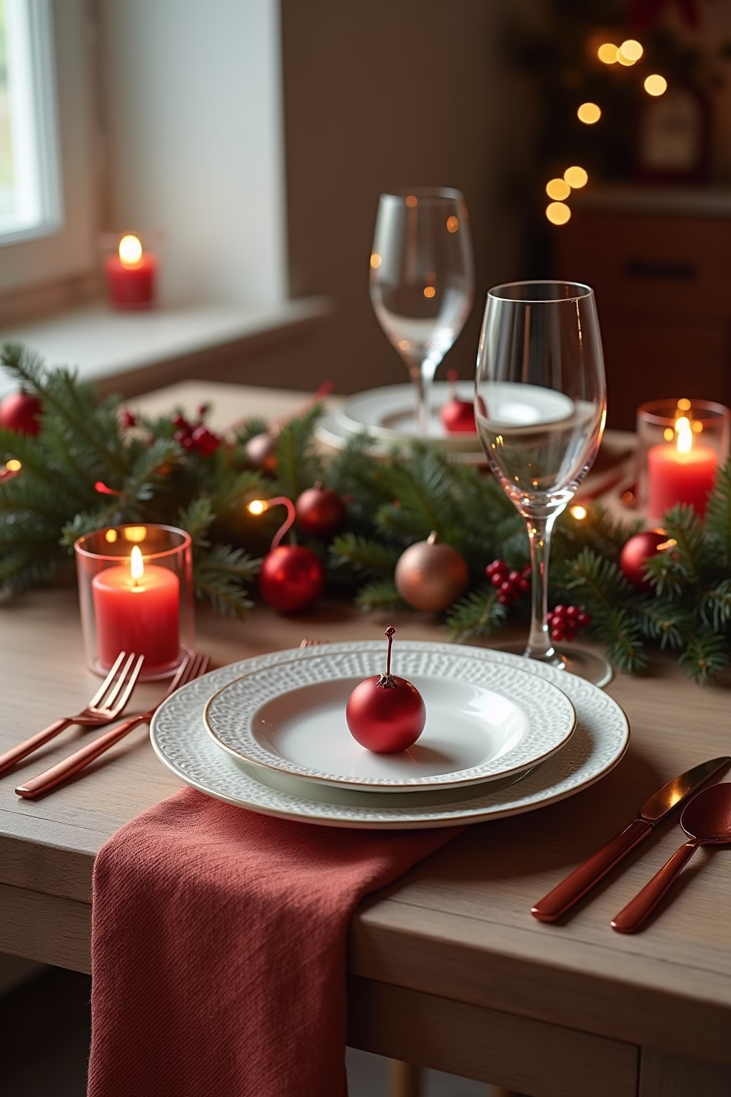 weihnachtliche tischdeko outline 5