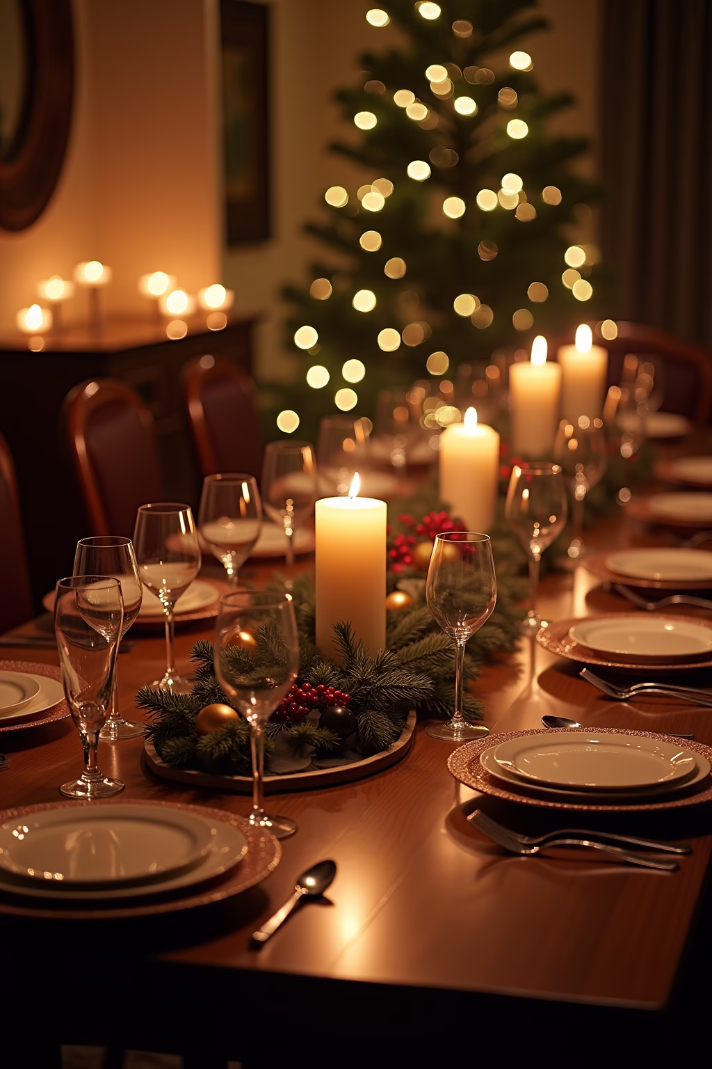 weihnachtliche tischdeko outline 7