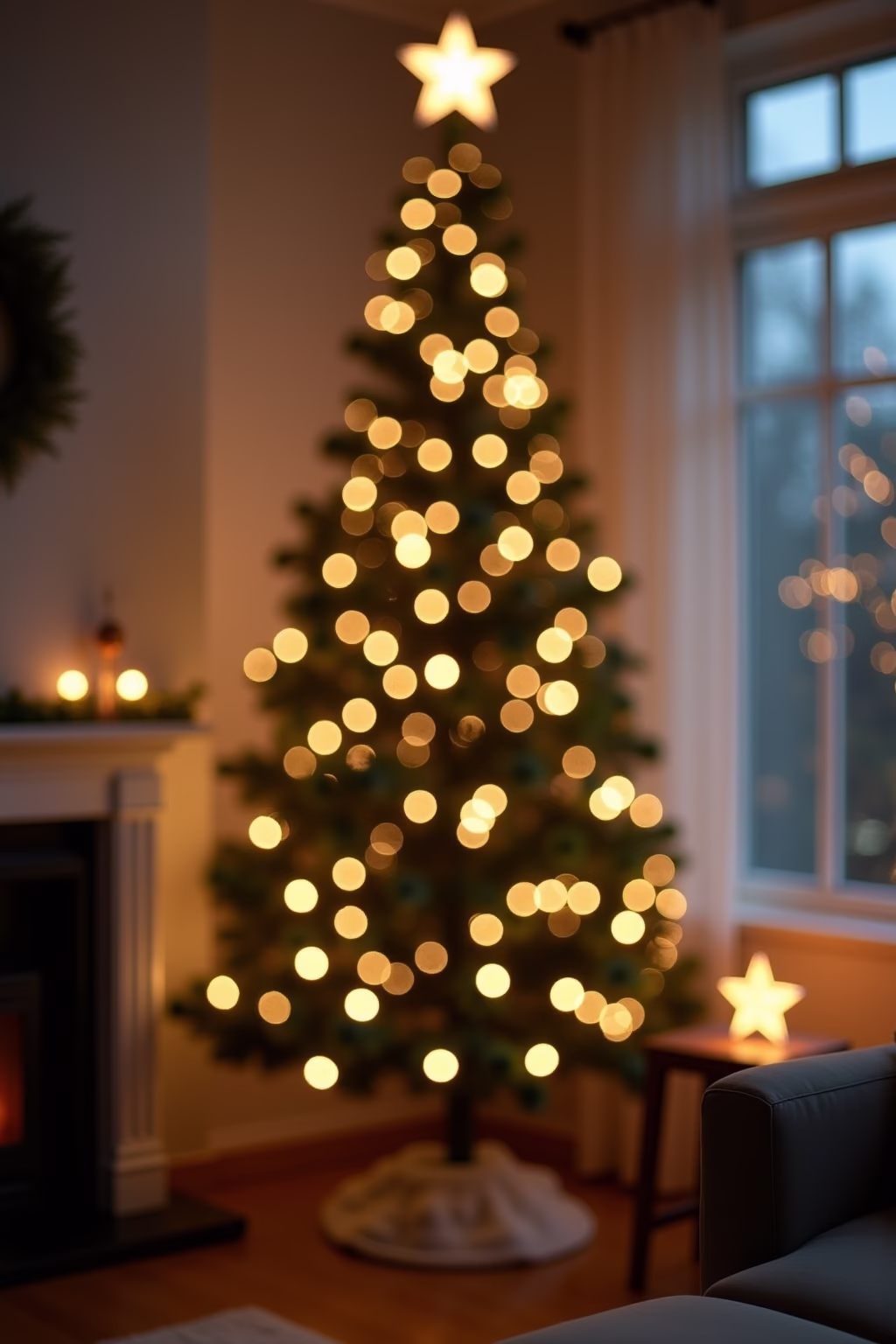 weihnachtsbaum dekoration modern outline 5