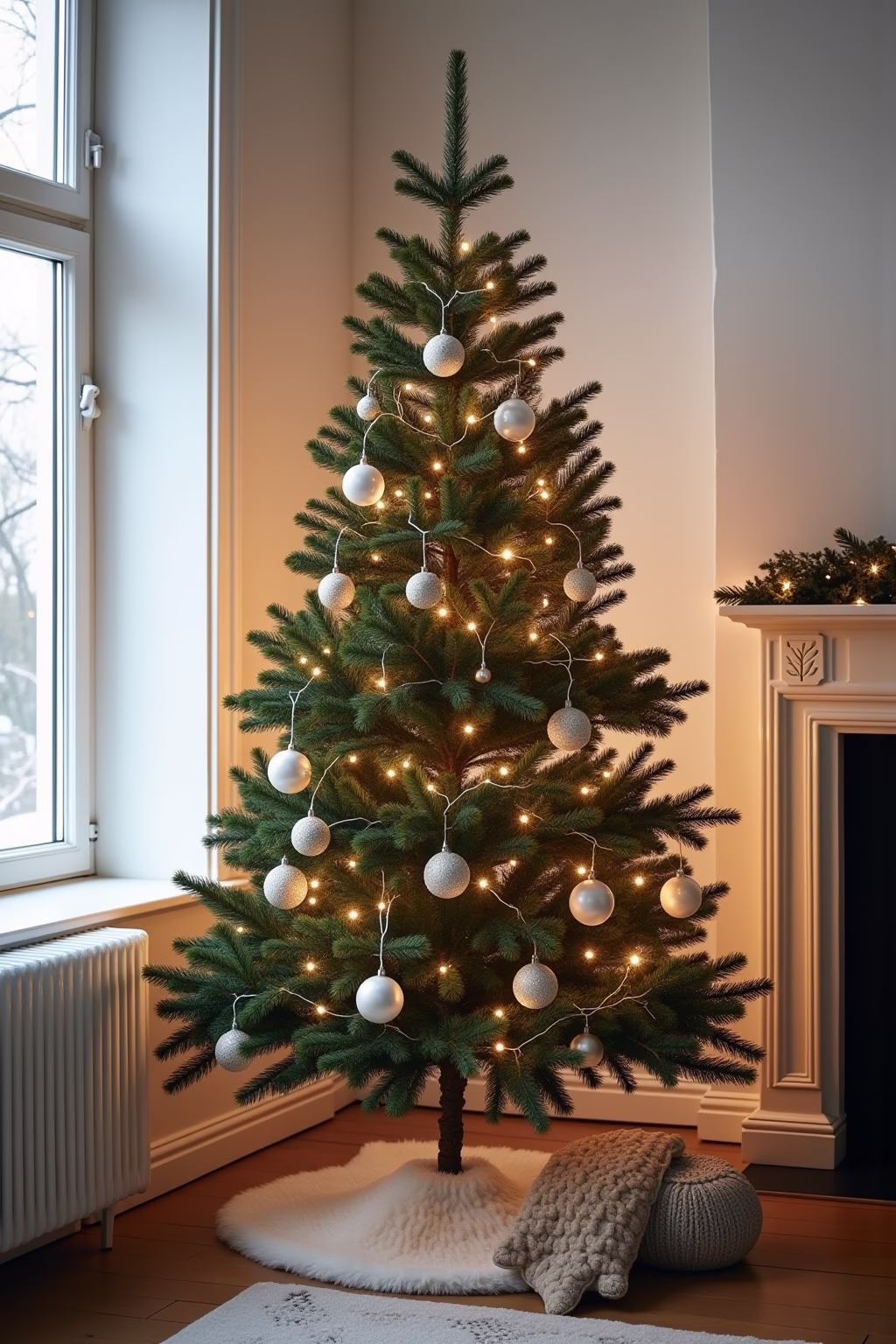 weihnachtsbaum dekoration modern outline 6