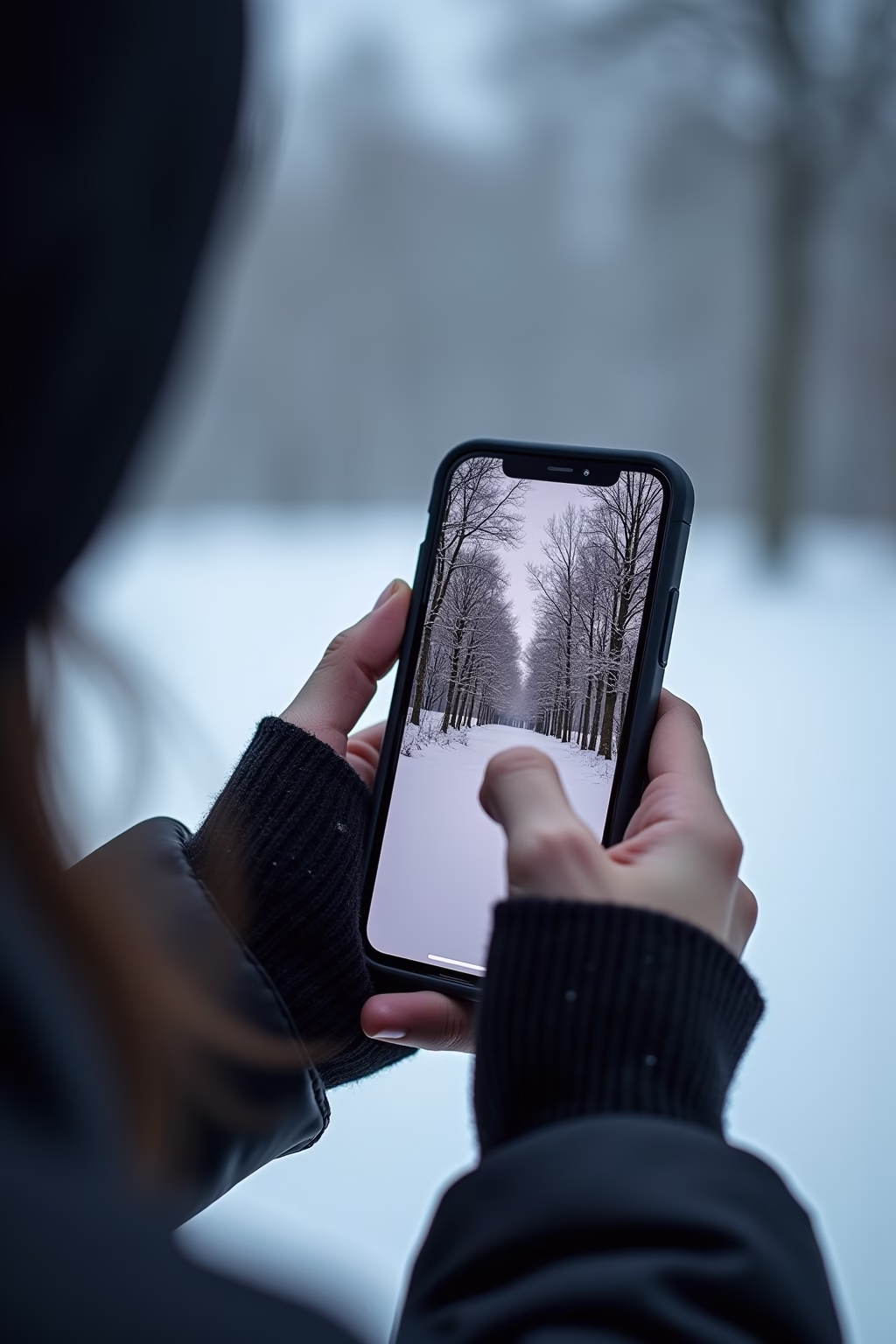 winter hintergrundbilder iphone outline 6 1